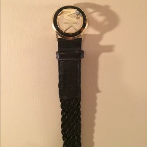 Woven black Michael Kors belt