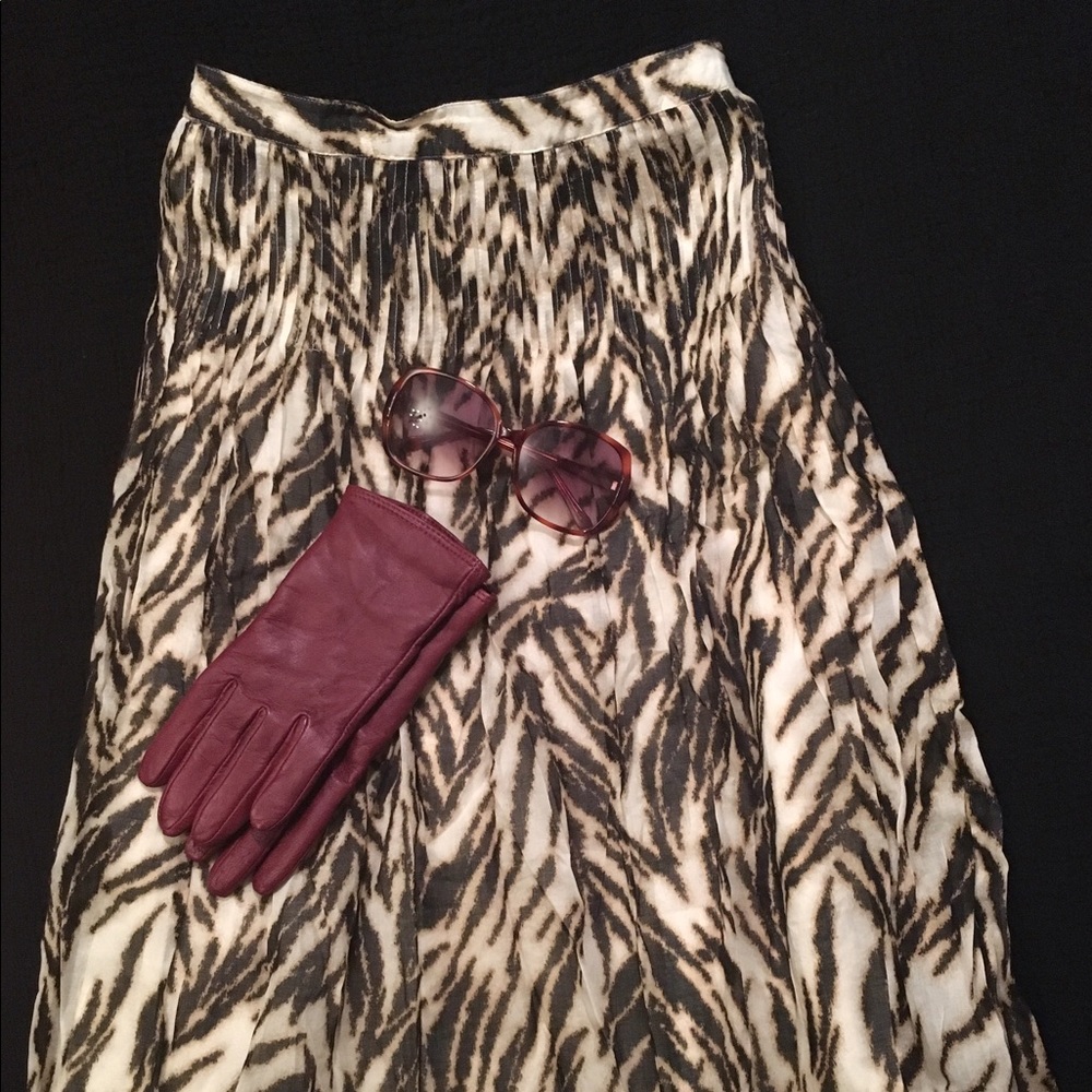 Talbots- Cotton A-line Leopard Print