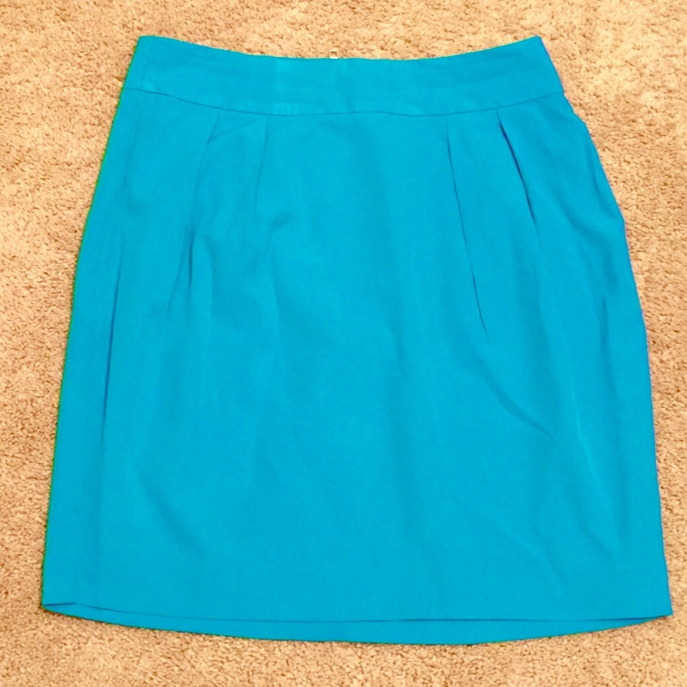 Bright Blue Banana Republic mini skirt