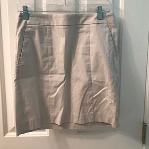Ann Taylor Petite khaki skirt