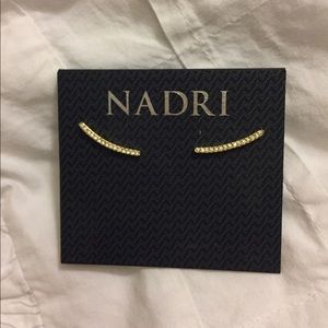 Nadri gold stud earrings