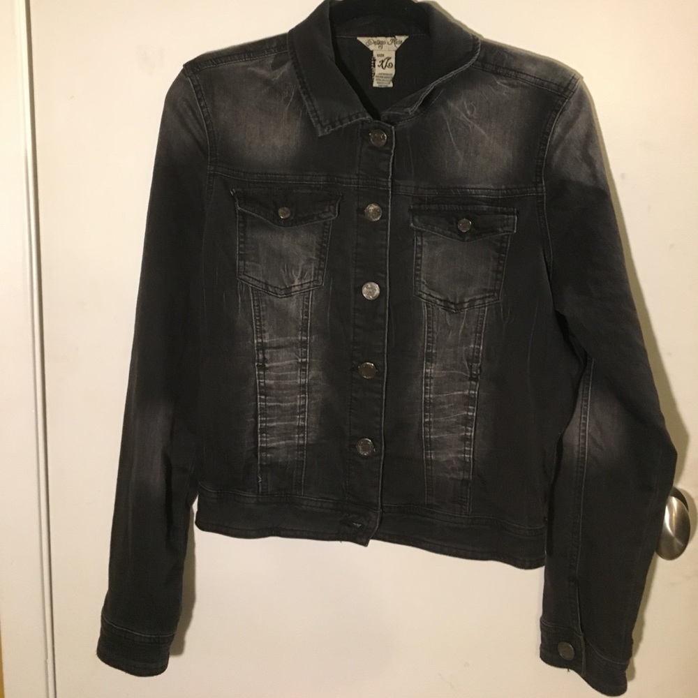 Black denim jacket