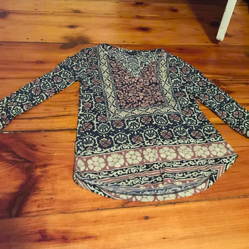 Xs lucky brand 3/4 sleeve tshirt