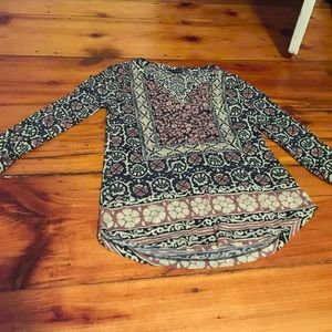 Xs lucky brand 3/4 sleeve tshirt