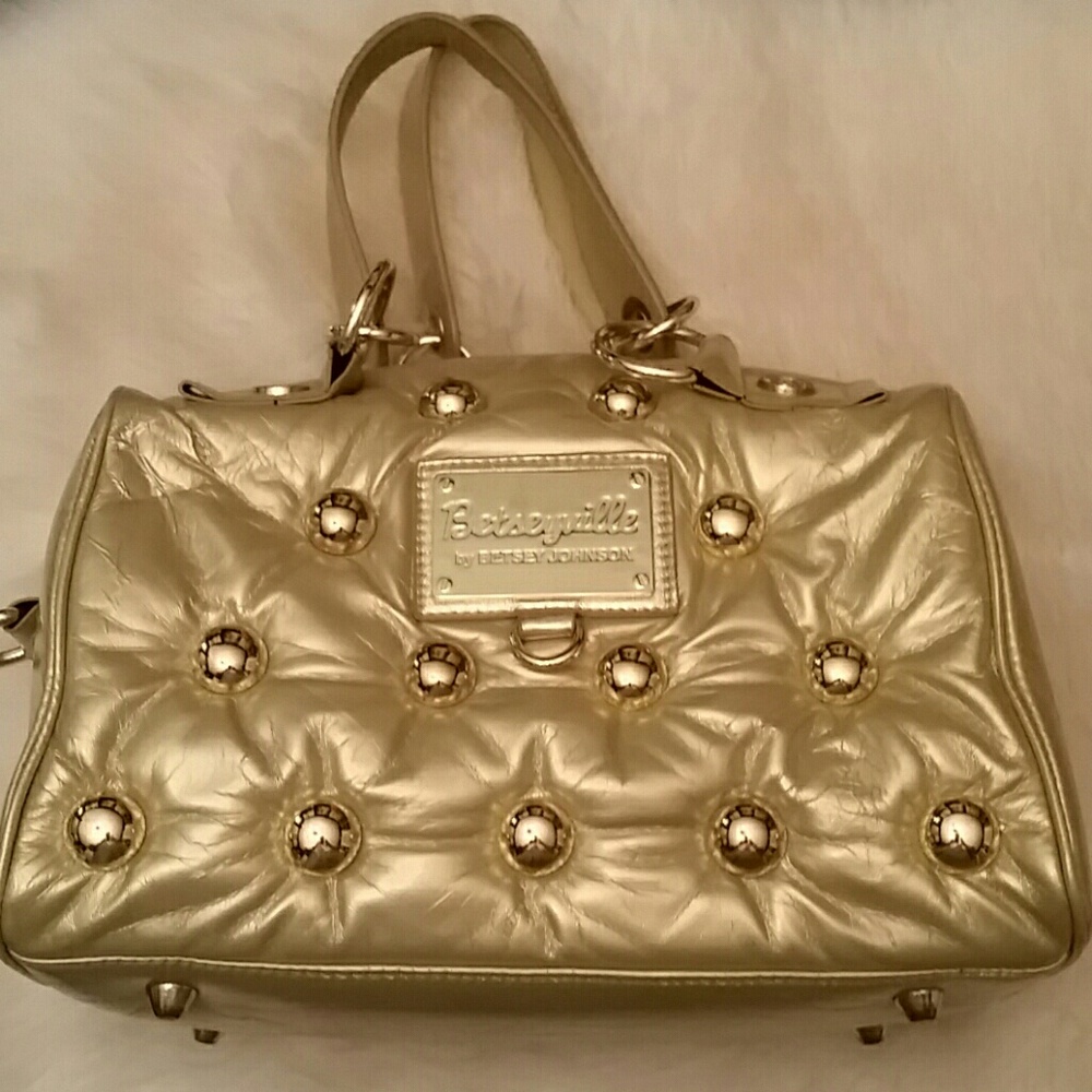 Betsey Johnson (Betseyville) Gold Handbag