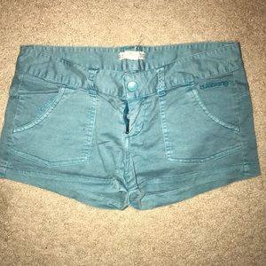 Turquoise billabong shorts