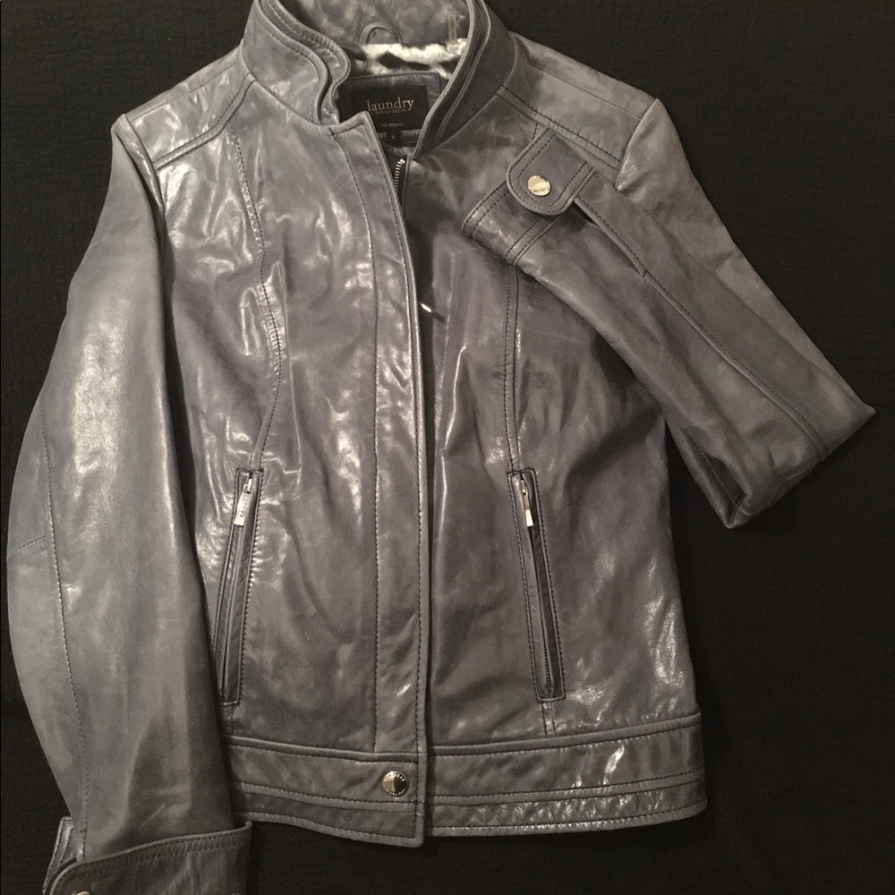 Soft Blue Jean color leather