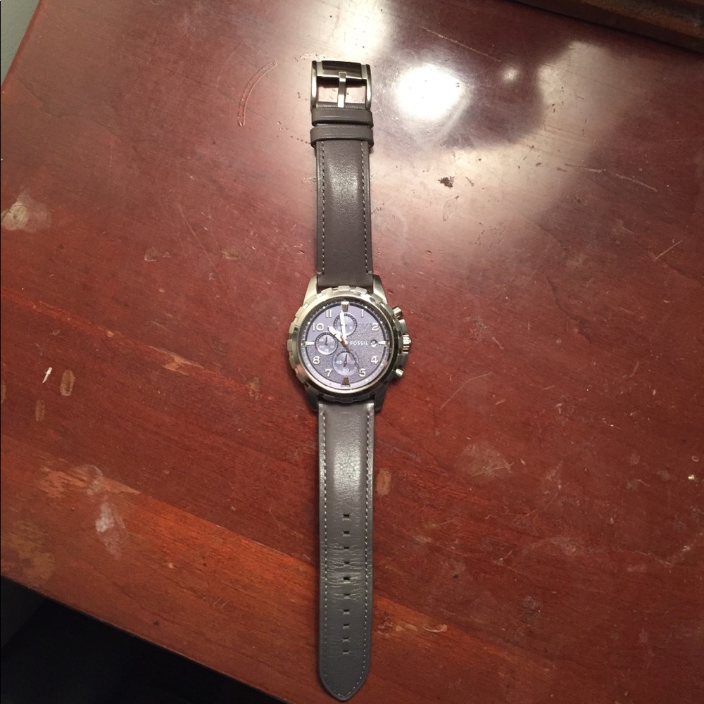 Grey Fossil watch
