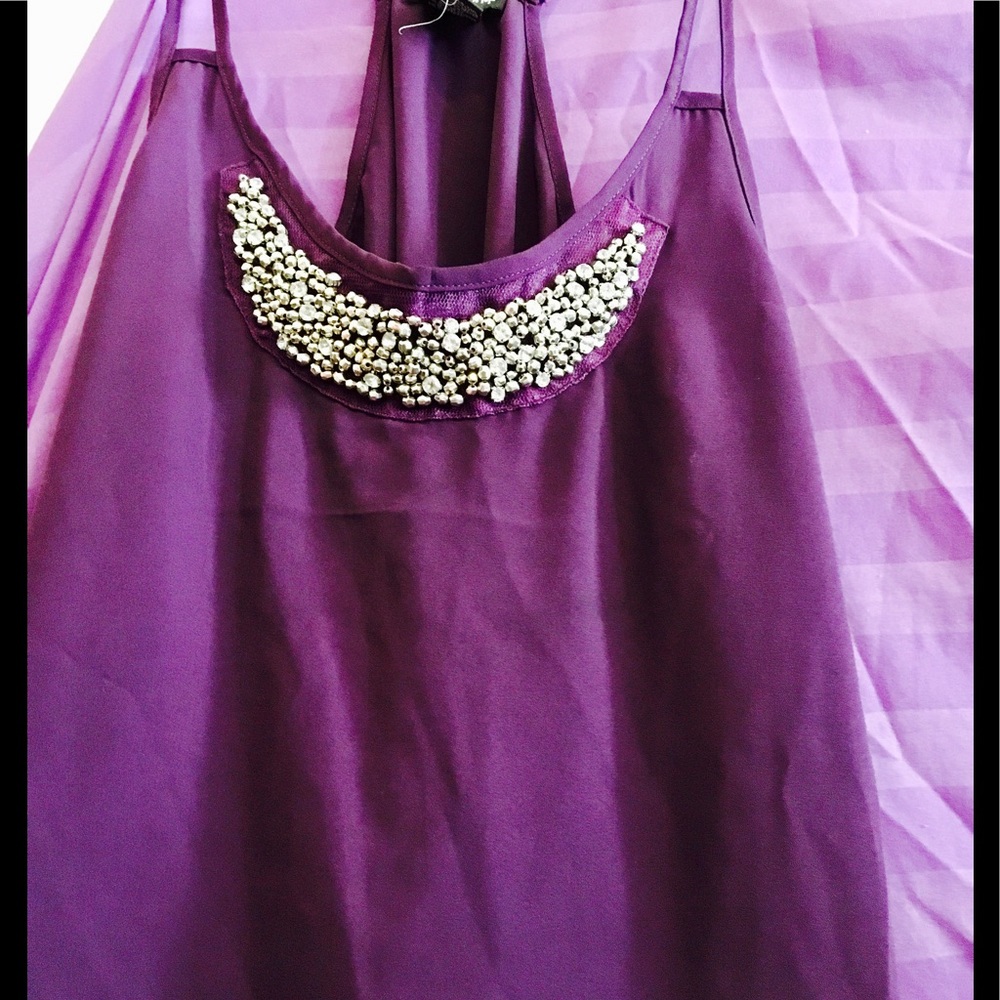 STOOSH STRAPPY PURPLE CAMISOLE. SZ LARGE. EUC