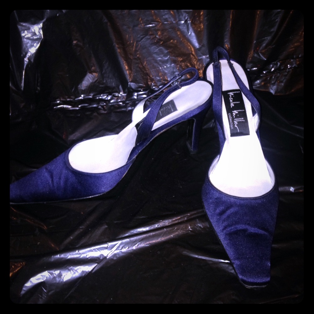 Nicole Miller Vintage Satin Heels