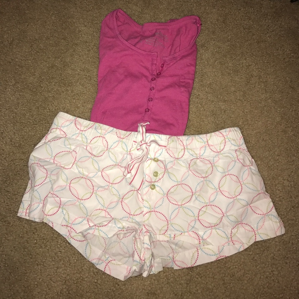 Aeropostale short and tee pajama set