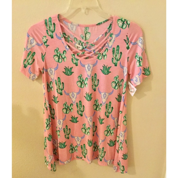 🔥SALE! 1 LEFT! Cactus Tunic Top - Picture 5 of 5