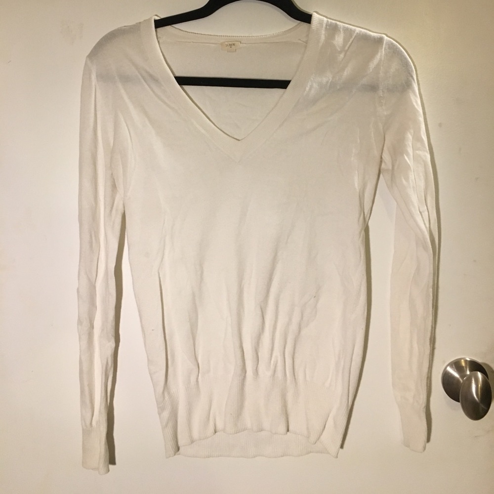 White J.Crew sweater