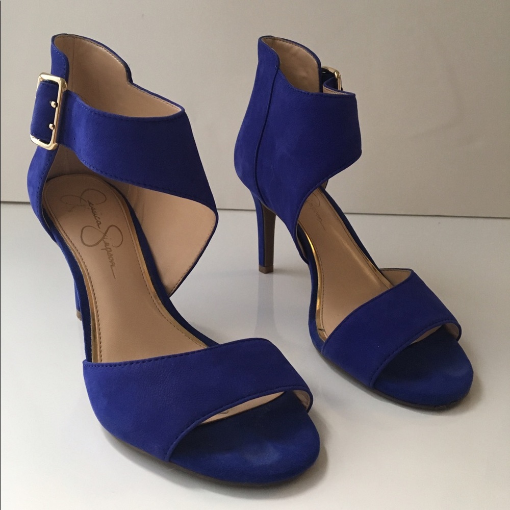 Jessica Simpson Blue suede shoes