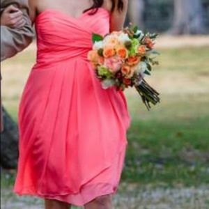 Coral bridesmaids dress