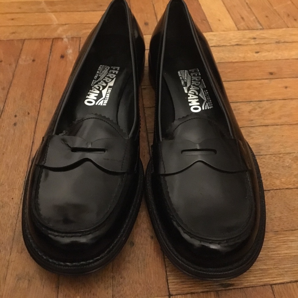 Ferragamo Patent Leather Loafers
