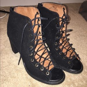 Jeffrey Campbell Cors Lace Up Booties