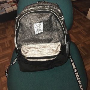 Pink Black and Grey Backpack