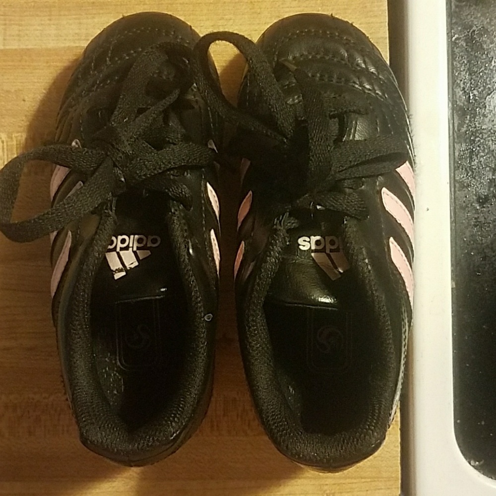 Adidas Soccer Cleats pink and black size 10 girls