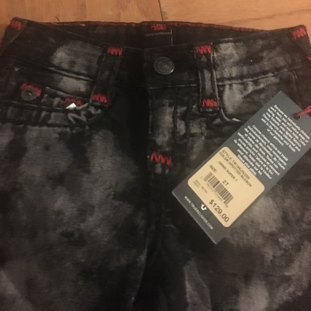 Geno true religion spotted bleach jeans size 2t