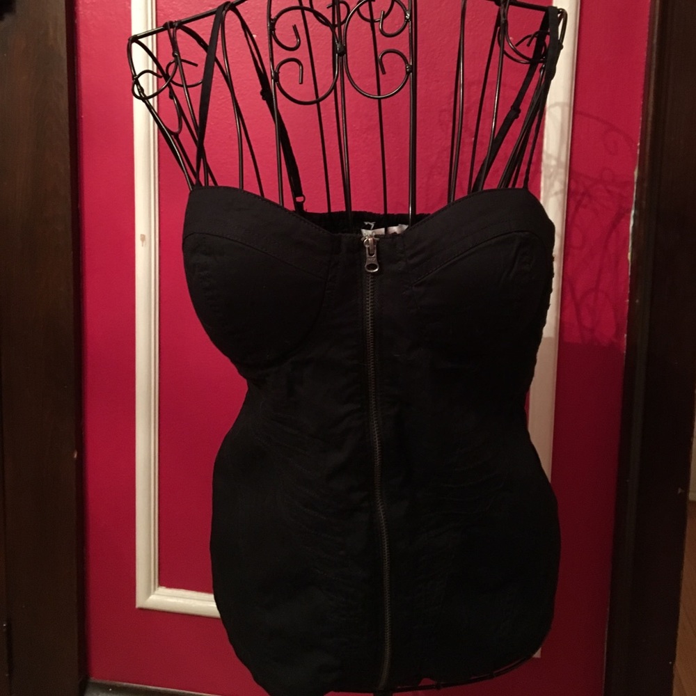 New Zipper Front Top