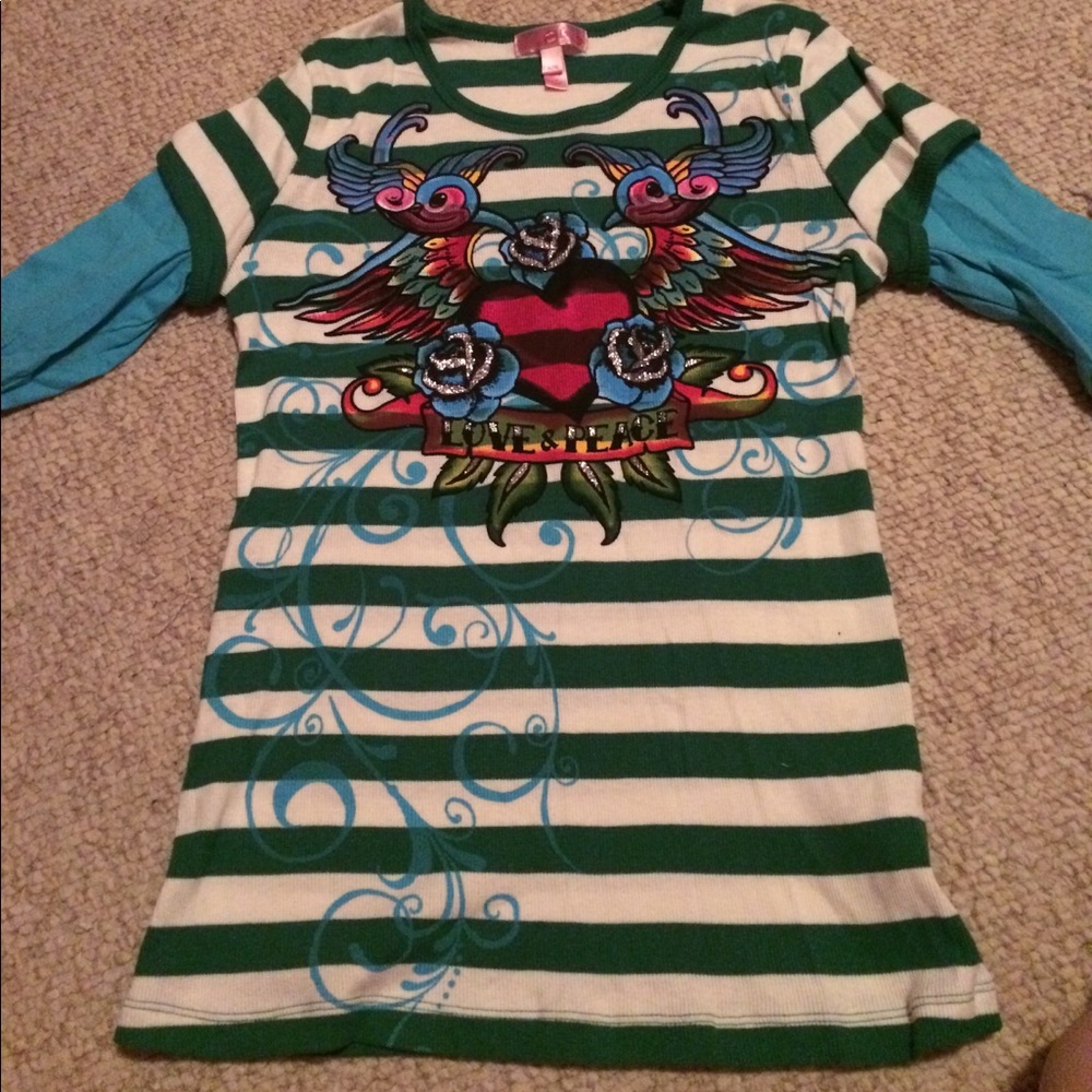 Girl's long sleeve tee. Sugar Tart brand.