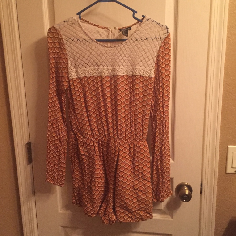 Lacy yellow romper