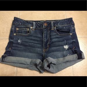 AE Distressed Denim Shorts