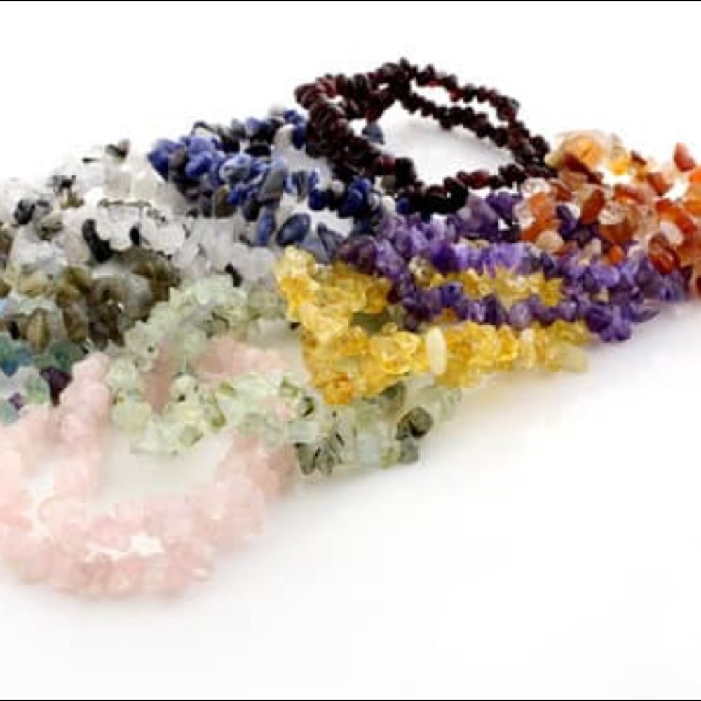 🏵Gemstone Free Form Nugget Stretch Bracelets