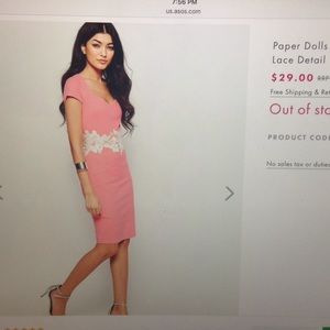 Pink pencil dress (perfect for a wedding!)