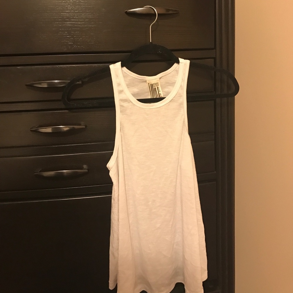 Free people flowy ribbed swing tank