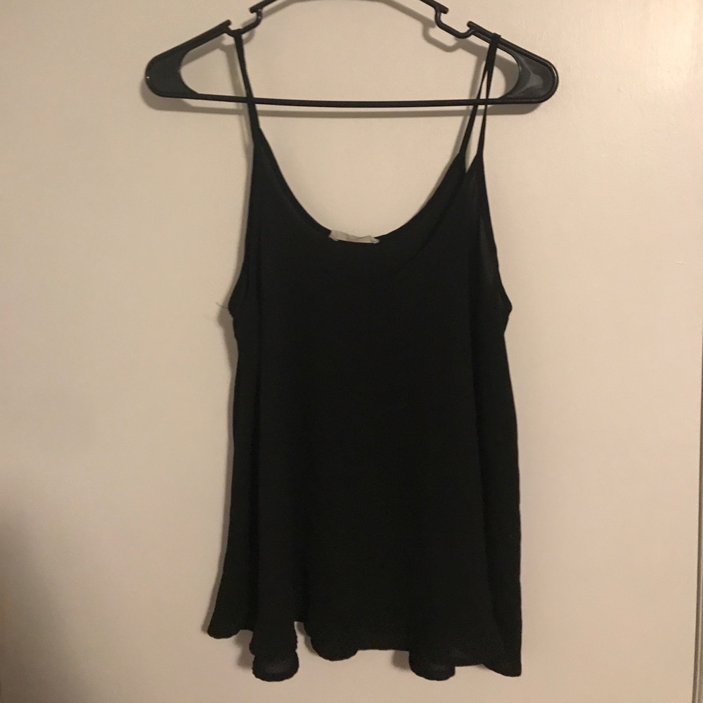 Silk black camisole