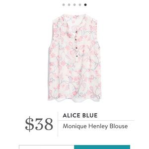 Alice Blue Monique Henley top from Stitch Fix