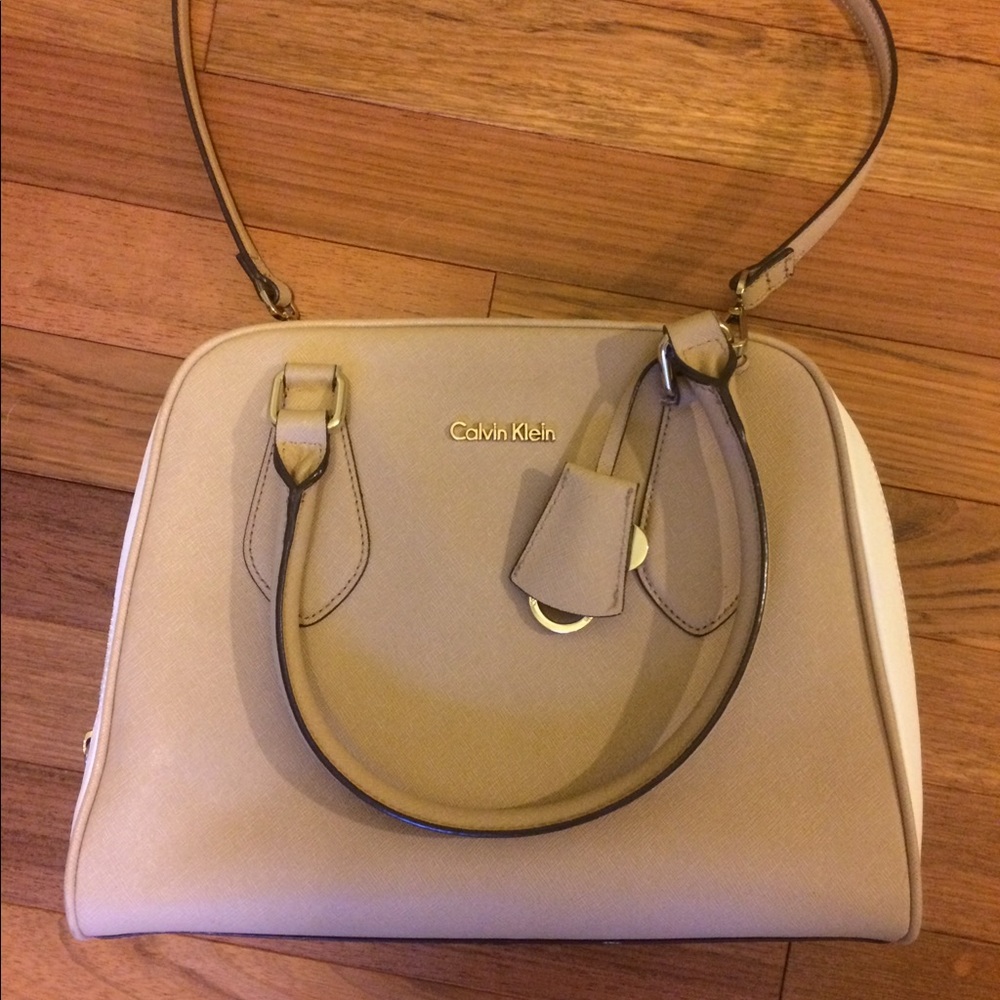 SOLD BOGO Auth CK nude cross body bag