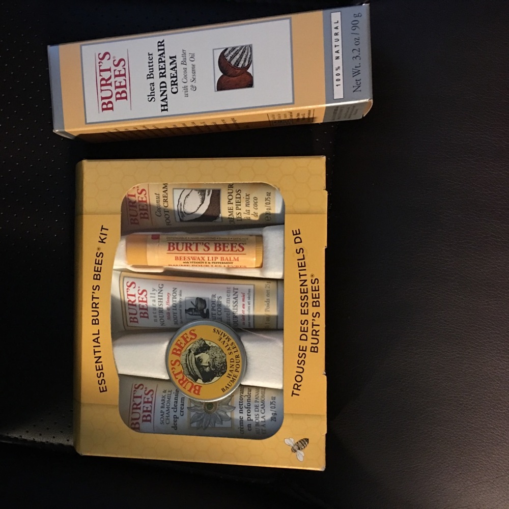 Burts bee hand cream and essential kit