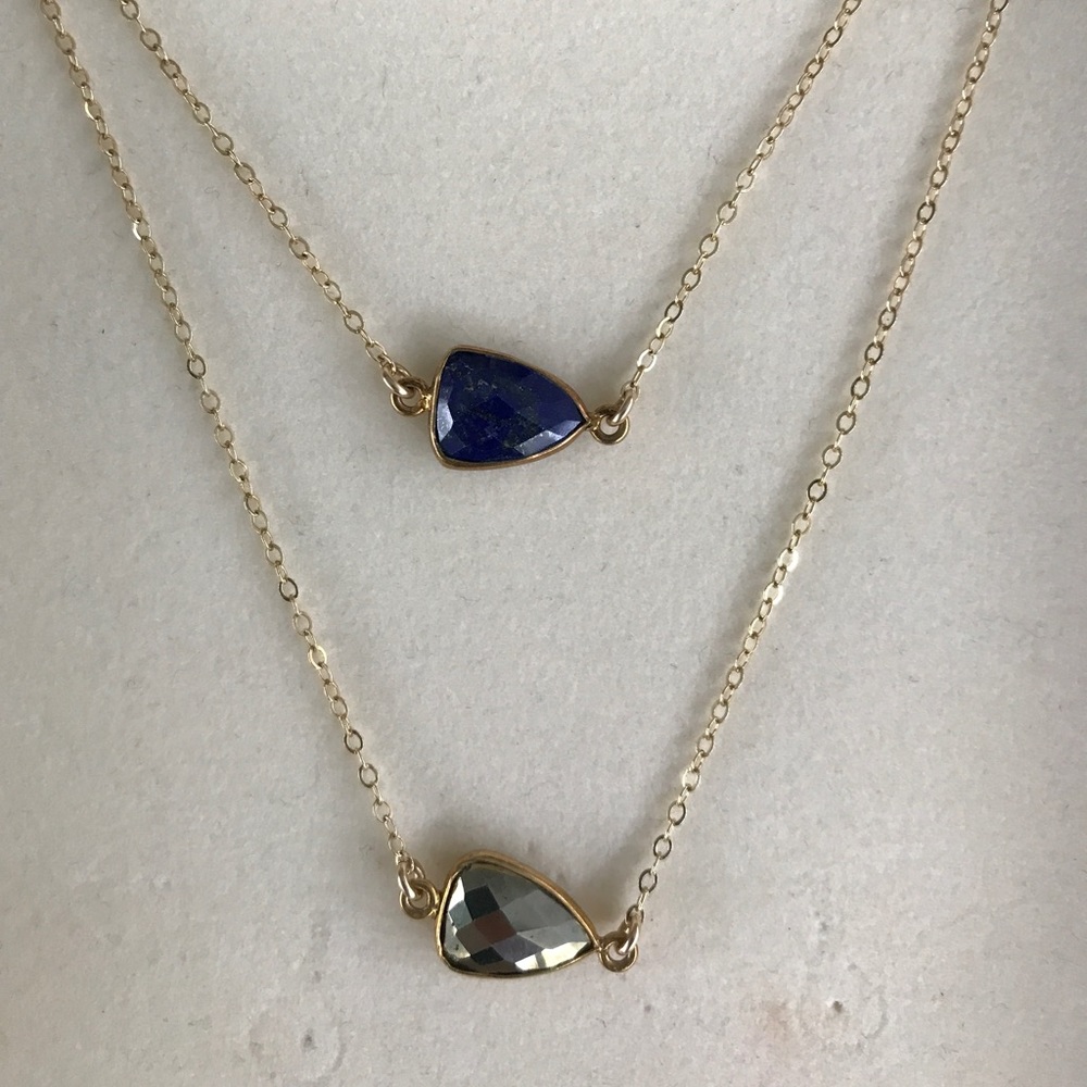 2 Semi Precious Gemstone Necklaces