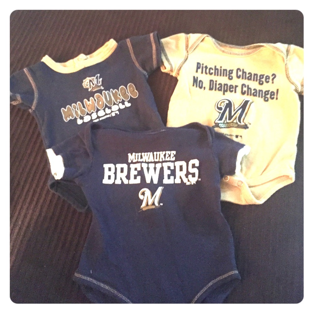 Milwaukee Brewers Bundle of Onesies