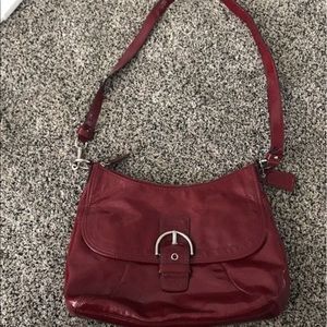 Large Coach cross body purse