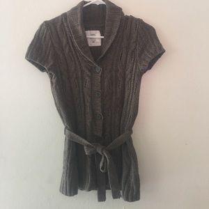 Youth girls short sleeve cardigan