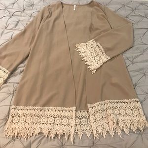 Pink Blush Kimono Cardigan