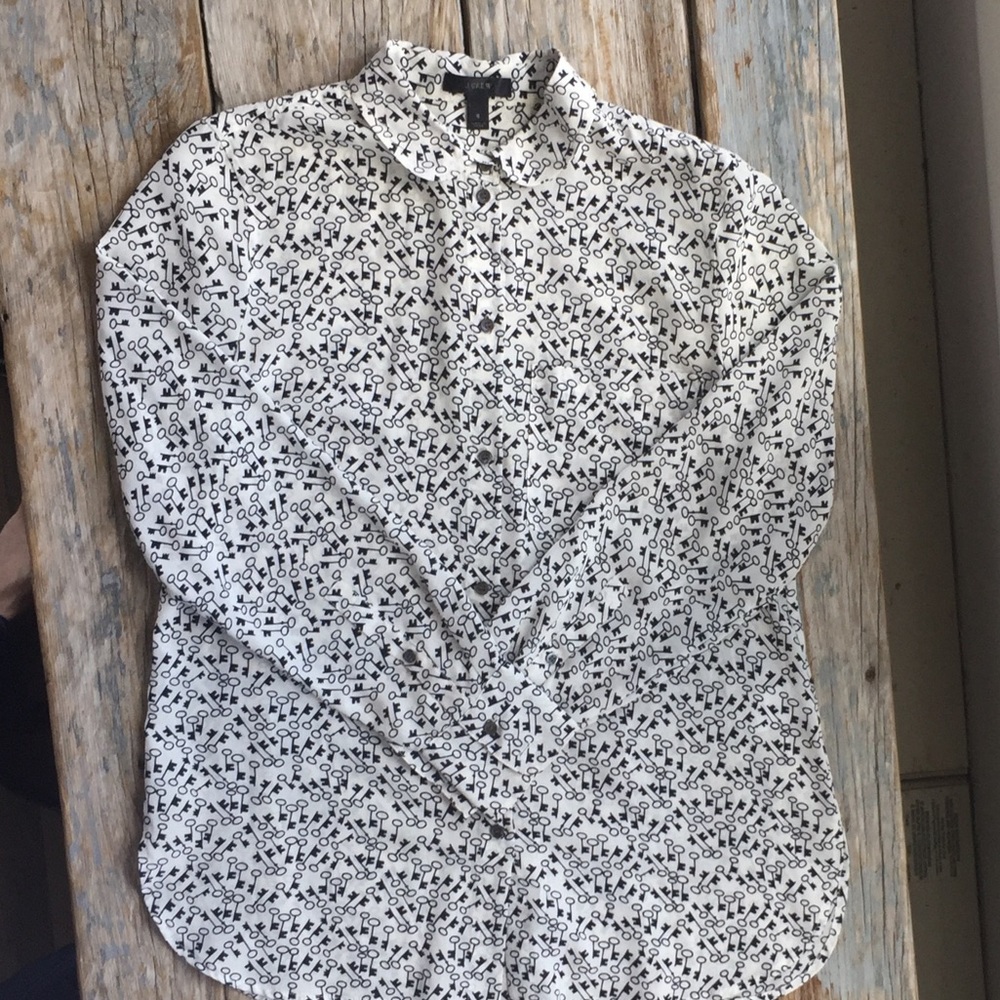 J. Crew Silk Blouse  HP - Picture 2 of 6