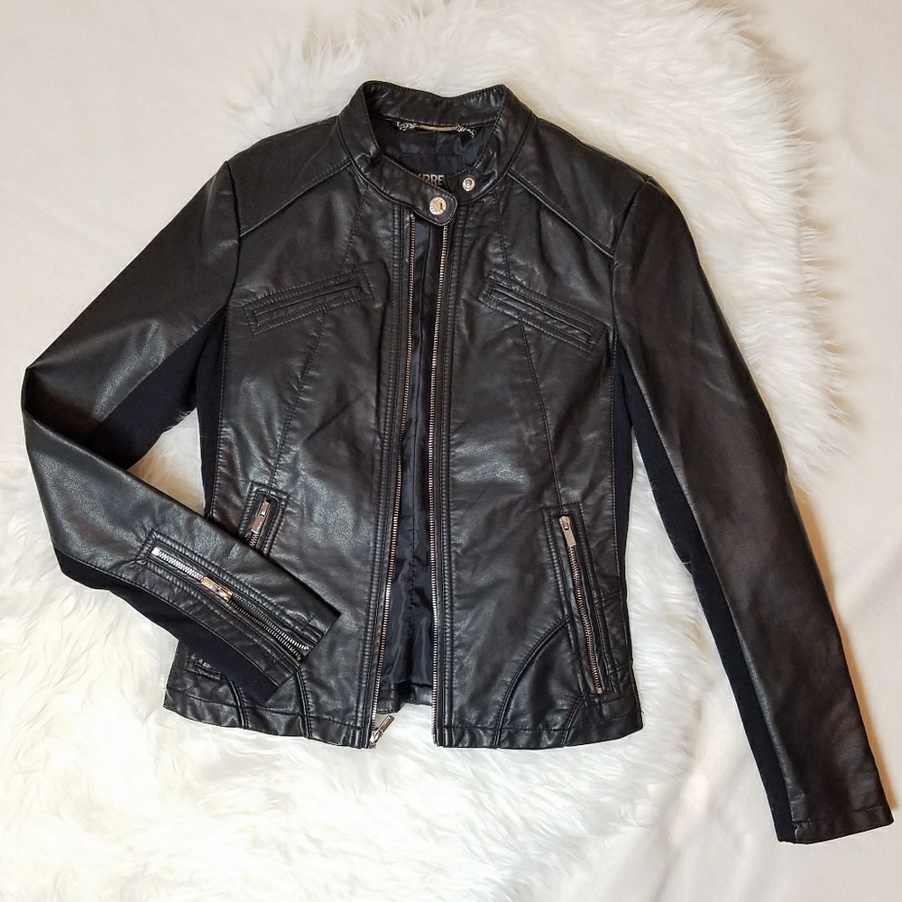 Faux leather jacket