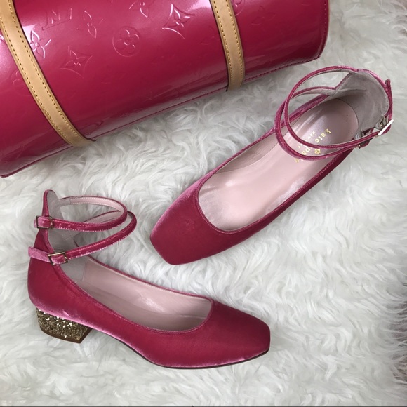 kate spade block heel pump