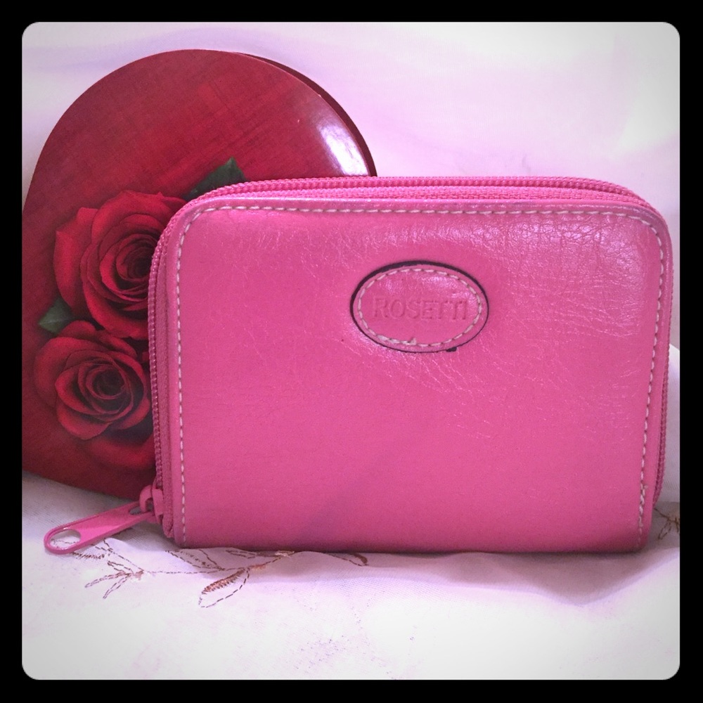 Pretty Pink Zip Card Wallet