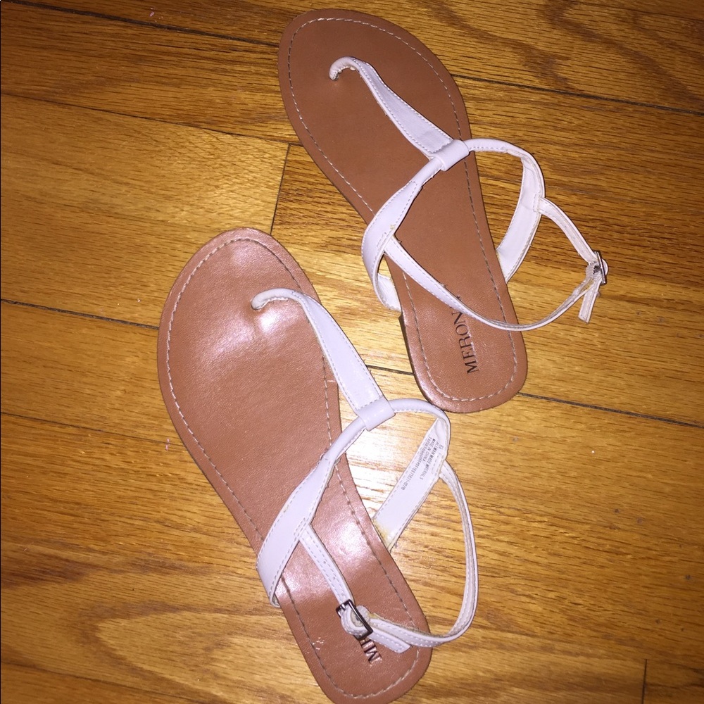 White Merona Sandals