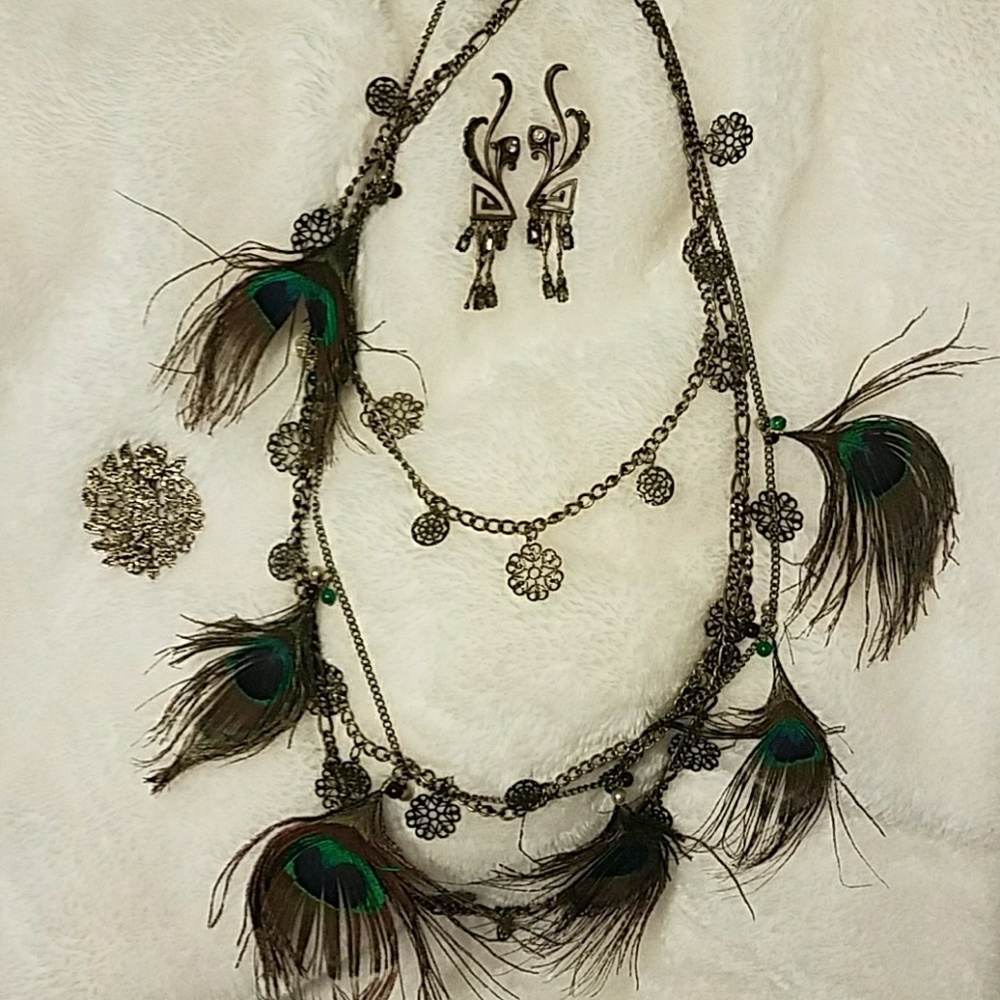 Boho Feathered Necklace