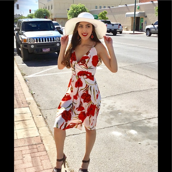 Floral and Cream Dress-LAST ONE - Picture 4 of 4