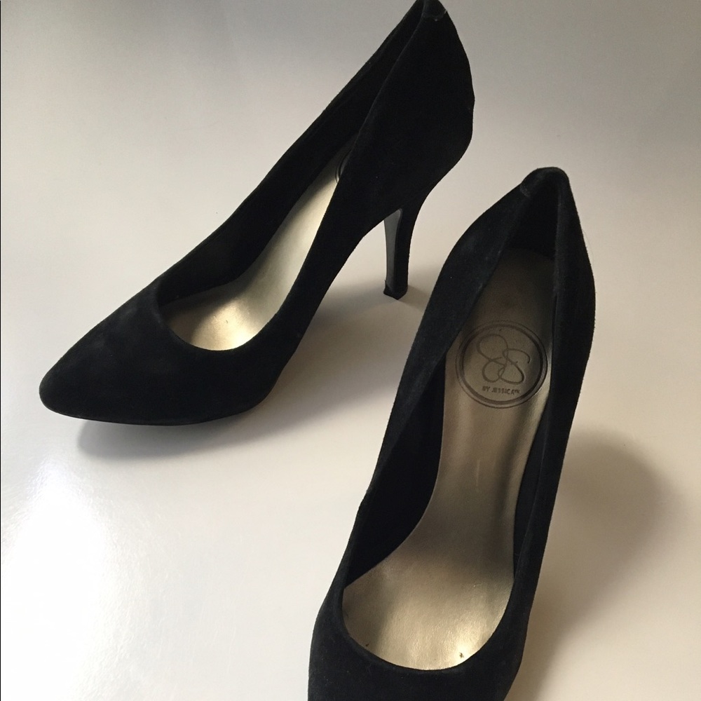 Jessica Simpson Black Suede Heels