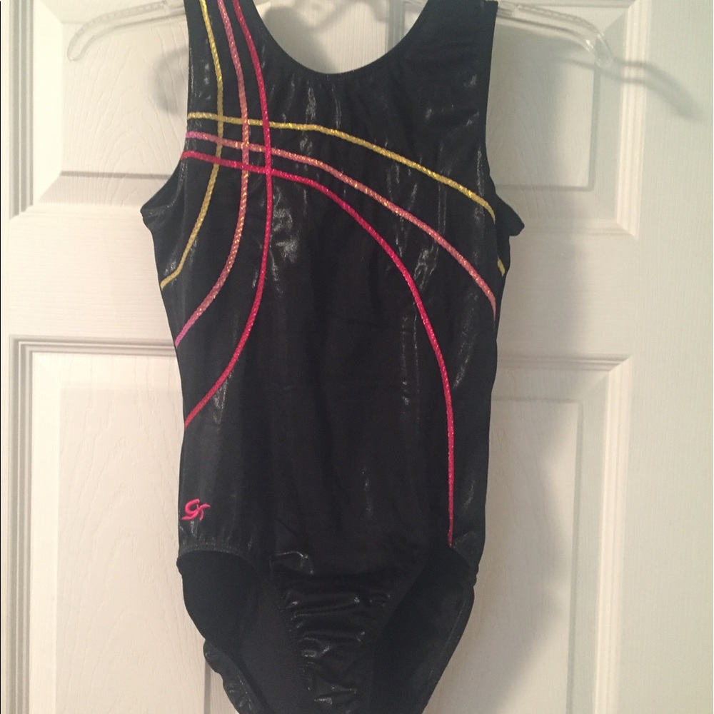 GK Black Gymnastics Leotard AXL