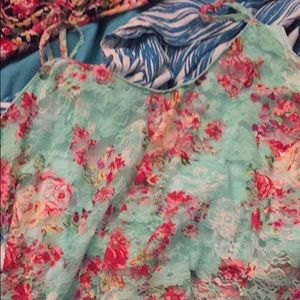 Floral tank crop top